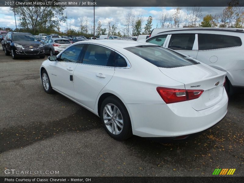 Summit White / Jet Black 2017 Chevrolet Malibu LT