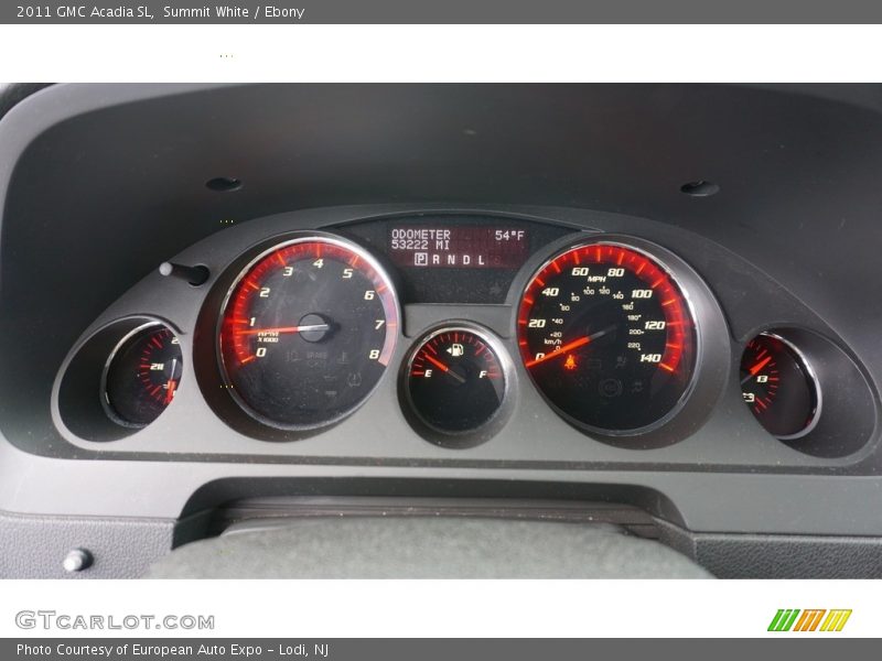 Summit White / Ebony 2011 GMC Acadia SL