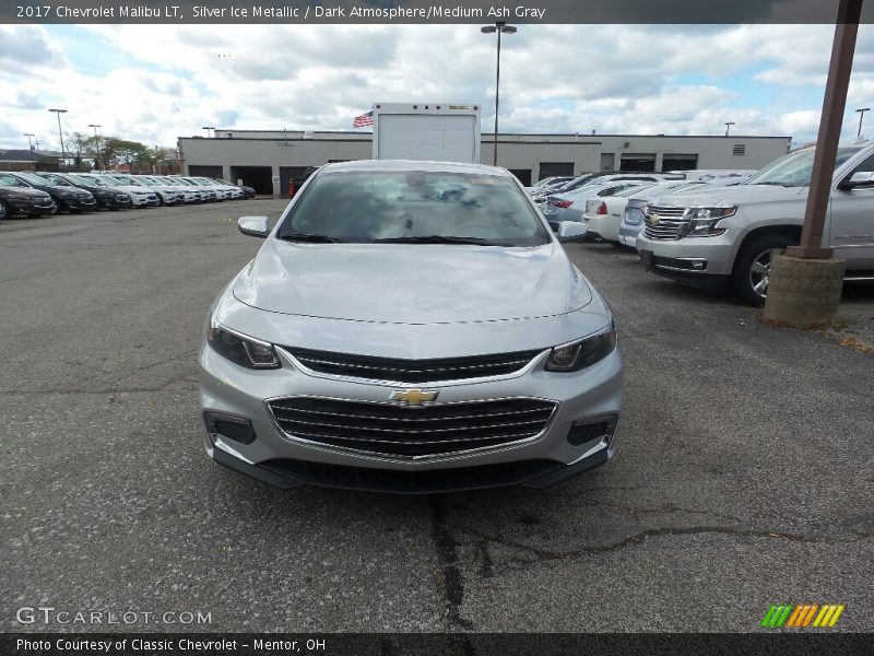 Silver Ice Metallic / Dark Atmosphere/Medium Ash Gray 2017 Chevrolet Malibu LT