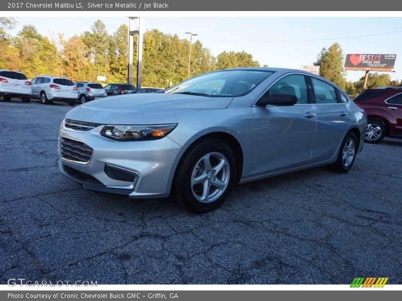 Silver Ice Metallic / Jet Black 2017 Chevrolet Malibu LS