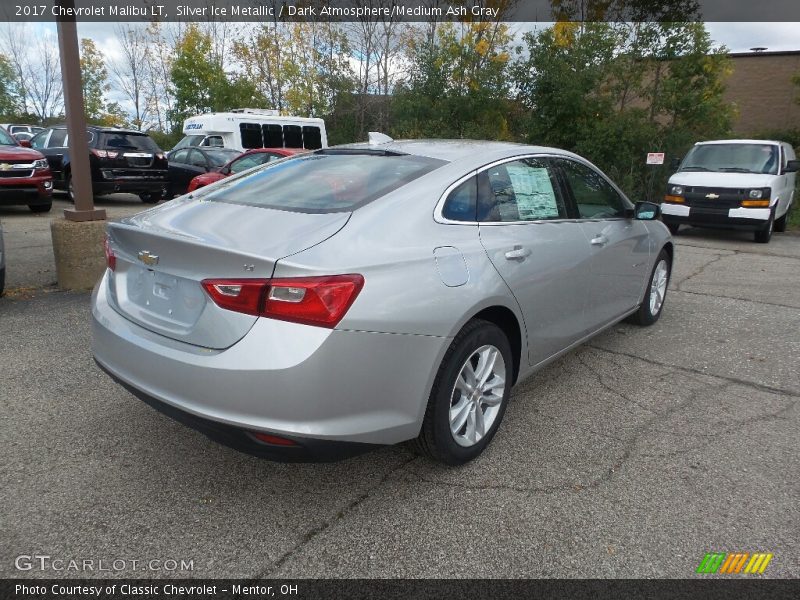 Silver Ice Metallic / Dark Atmosphere/Medium Ash Gray 2017 Chevrolet Malibu LT