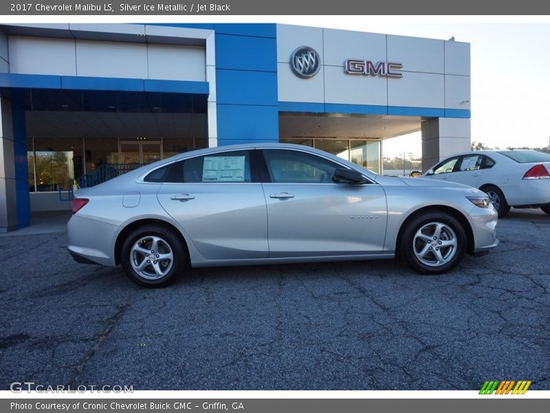 Silver Ice Metallic / Jet Black 2017 Chevrolet Malibu LS
