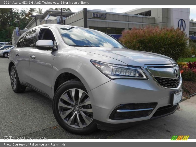 Silver Moon / Ebony 2014 Acura MDX SH-AWD Technology