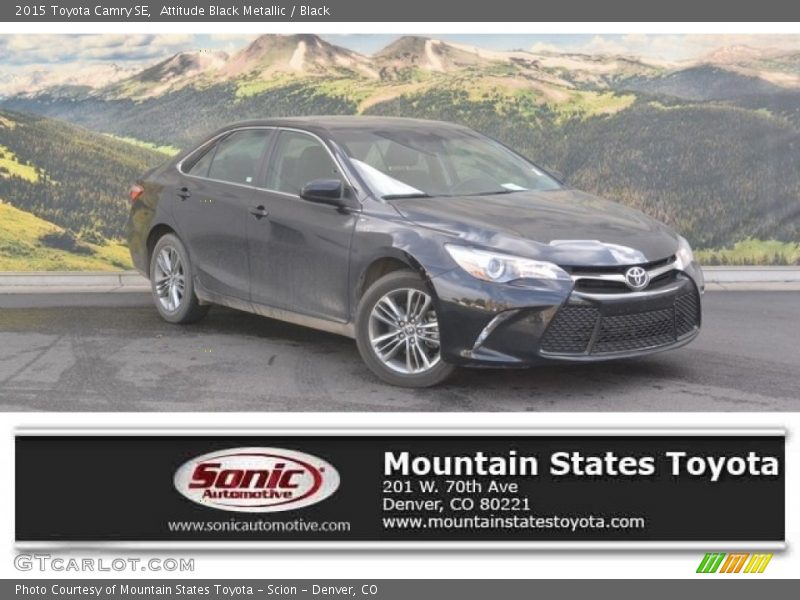 Attitude Black Metallic / Black 2015 Toyota Camry SE