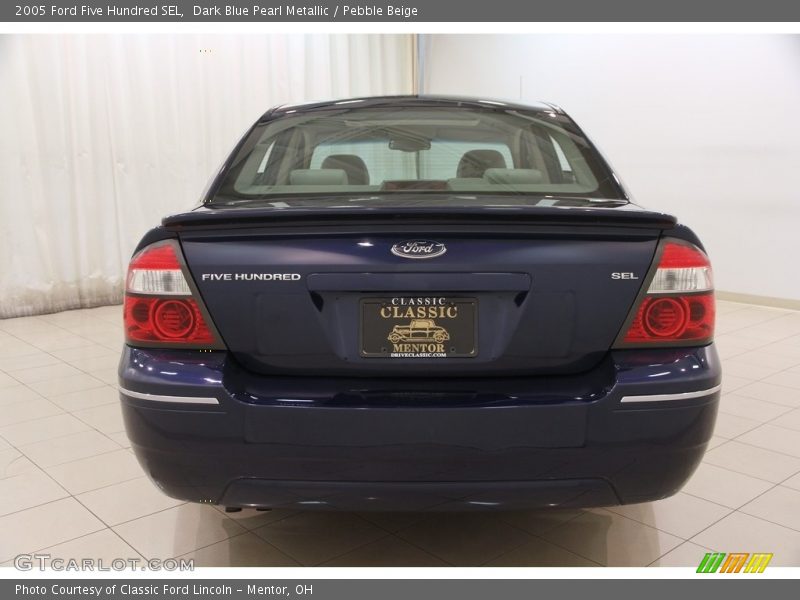Dark Blue Pearl Metallic / Pebble Beige 2005 Ford Five Hundred SEL