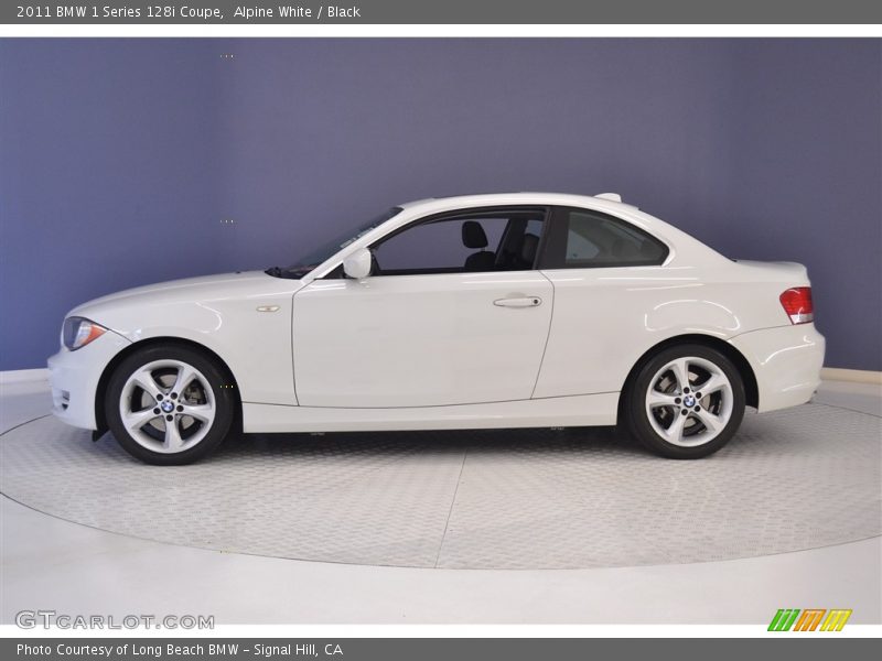 Alpine White / Black 2011 BMW 1 Series 128i Coupe