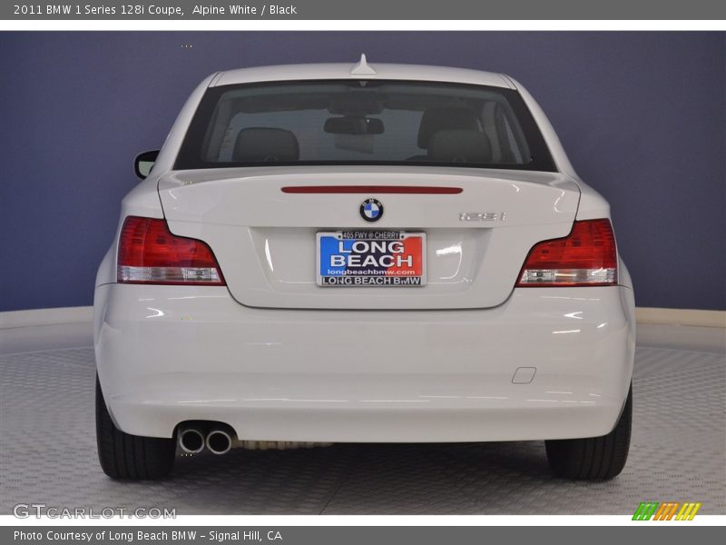 Alpine White / Black 2011 BMW 1 Series 128i Coupe