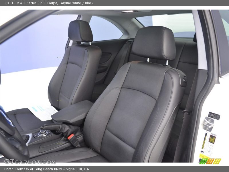 Alpine White / Black 2011 BMW 1 Series 128i Coupe