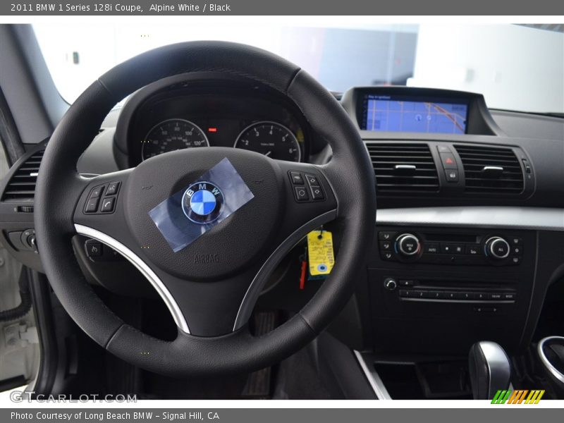 Alpine White / Black 2011 BMW 1 Series 128i Coupe