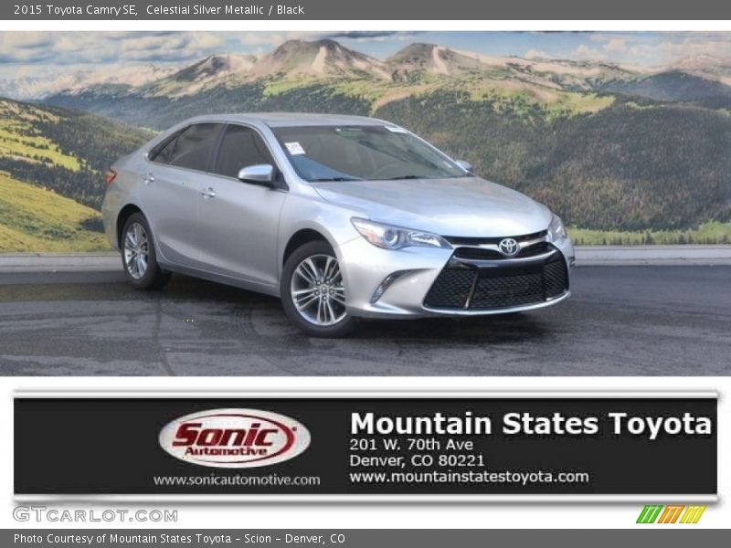 Celestial Silver Metallic / Black 2015 Toyota Camry SE