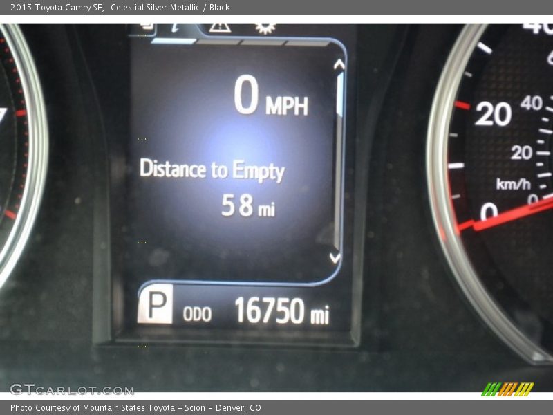 Celestial Silver Metallic / Black 2015 Toyota Camry SE