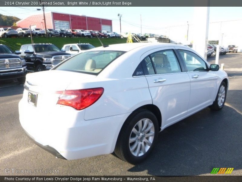 Bright White / Black/Light Frost Beige 2014 Chrysler 200 Limited Sedan