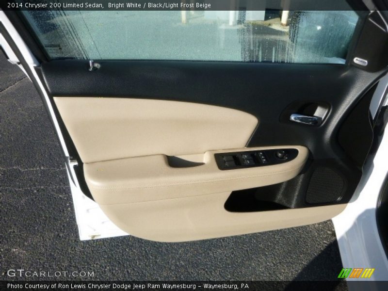 Bright White / Black/Light Frost Beige 2014 Chrysler 200 Limited Sedan