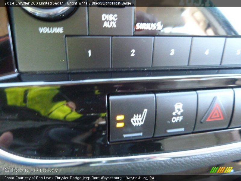Bright White / Black/Light Frost Beige 2014 Chrysler 200 Limited Sedan