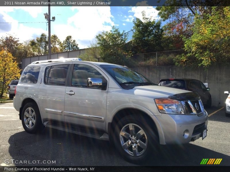Silver Lightning / Charcoal 2011 Nissan Armada Platinum 4WD