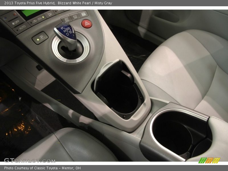 Blizzard White Pearl / Misty Gray 2013 Toyota Prius Five Hybrid