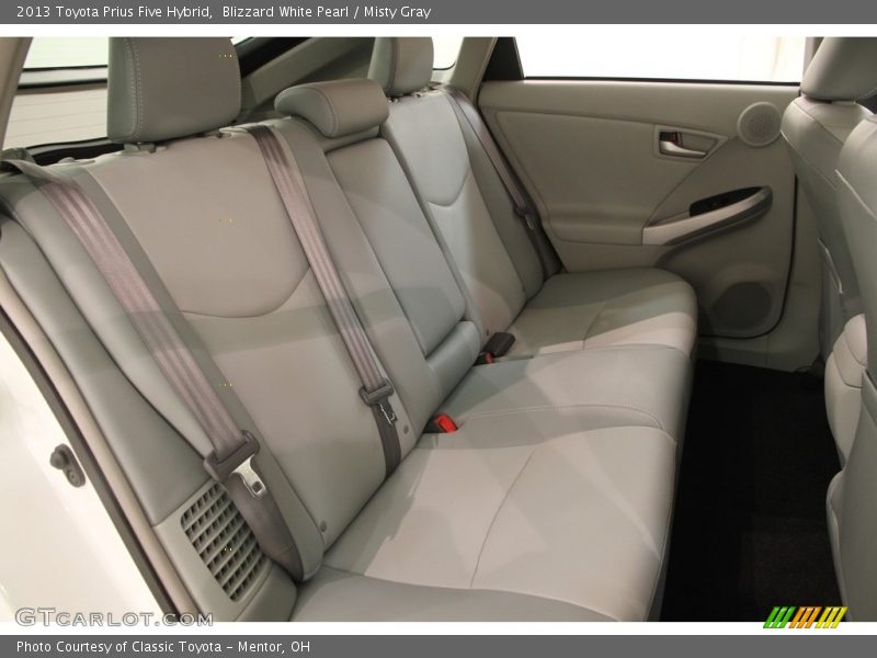 Blizzard White Pearl / Misty Gray 2013 Toyota Prius Five Hybrid