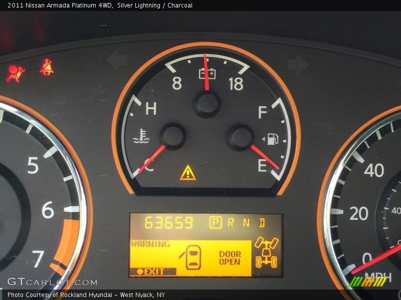 Silver Lightning / Charcoal 2011 Nissan Armada Platinum 4WD