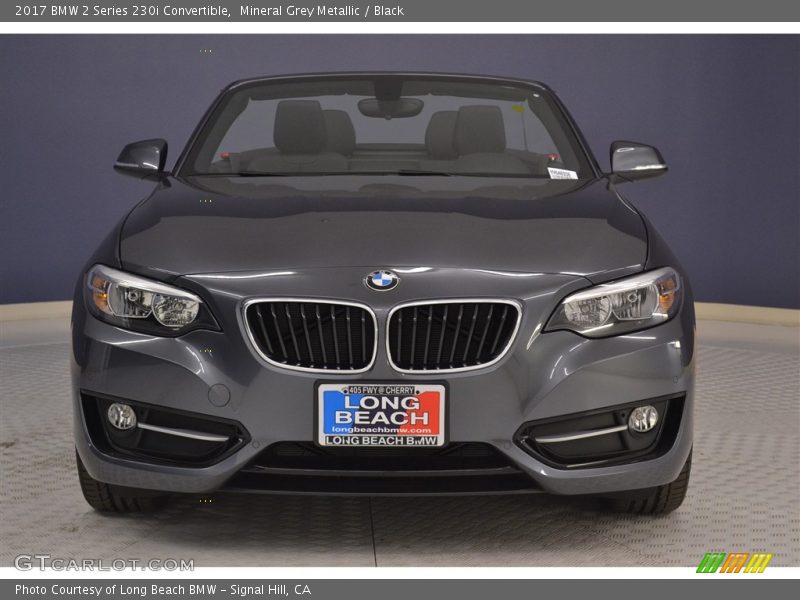 Mineral Grey Metallic / Black 2017 BMW 2 Series 230i Convertible