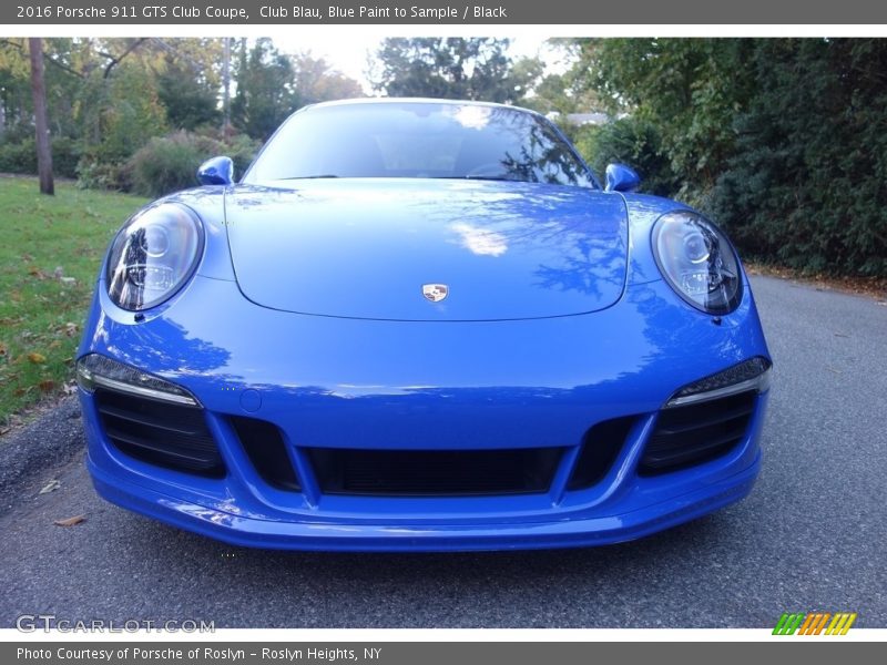 Club Blau, Blue Paint to Sample / Black 2016 Porsche 911 GTS Club Coupe