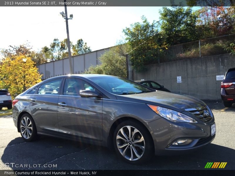 Harbor Gray Metallic / Gray 2013 Hyundai Sonata SE 2.0T