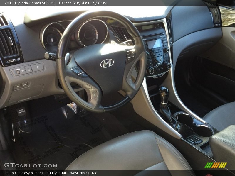 Harbor Gray Metallic / Gray 2013 Hyundai Sonata SE 2.0T