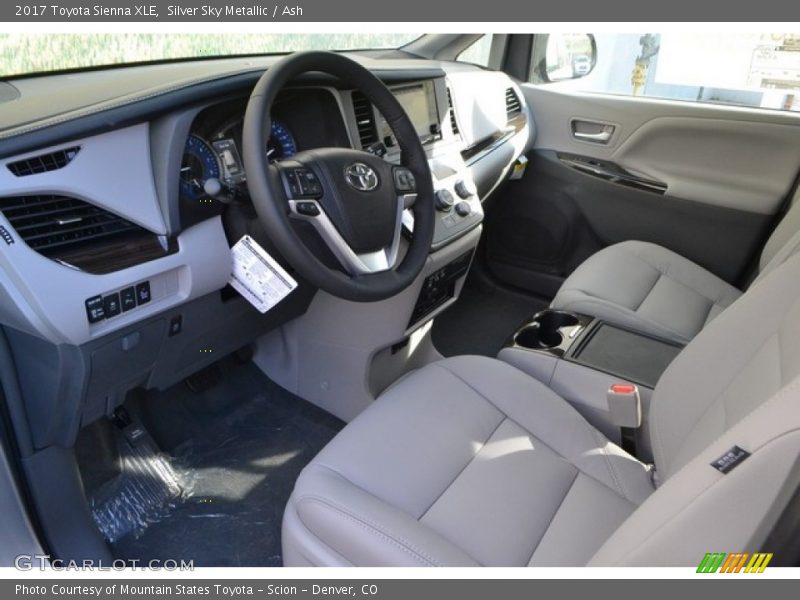 Silver Sky Metallic / Ash 2017 Toyota Sienna XLE