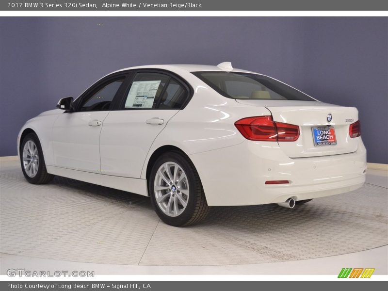 Alpine White / Venetian Beige/Black 2017 BMW 3 Series 320i Sedan