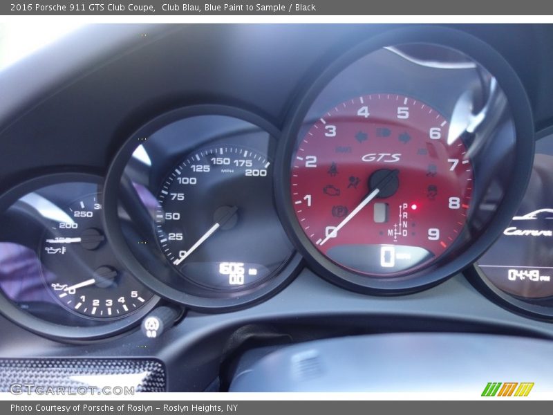  2016 911 GTS Club Coupe GTS Club Coupe Gauges