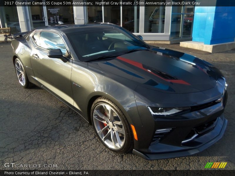 Nightfall Gray Metallic / 50th Anniversary Jet Black/Dark Gray 2017 Chevrolet Camaro SS Coupe 50th Anniversary