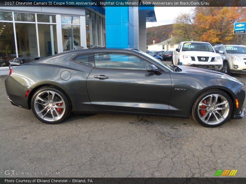 Nightfall Gray Metallic / 50th Anniversary Jet Black/Dark Gray 2017 Chevrolet Camaro SS Coupe 50th Anniversary