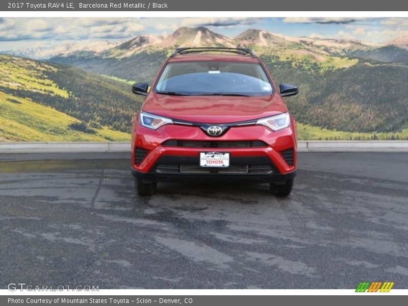 Barcelona Red Metallic / Black 2017 Toyota RAV4 LE