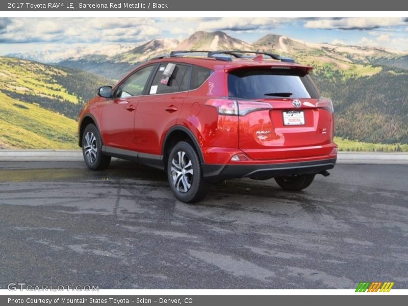 Barcelona Red Metallic / Black 2017 Toyota RAV4 LE