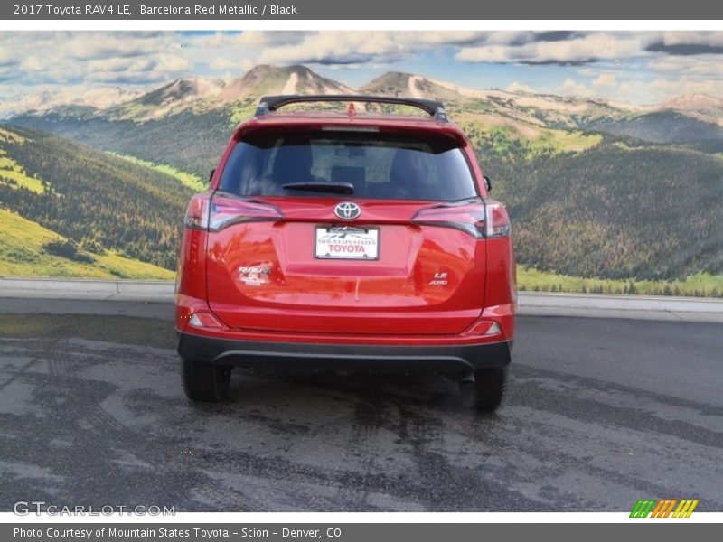 Barcelona Red Metallic / Black 2017 Toyota RAV4 LE
