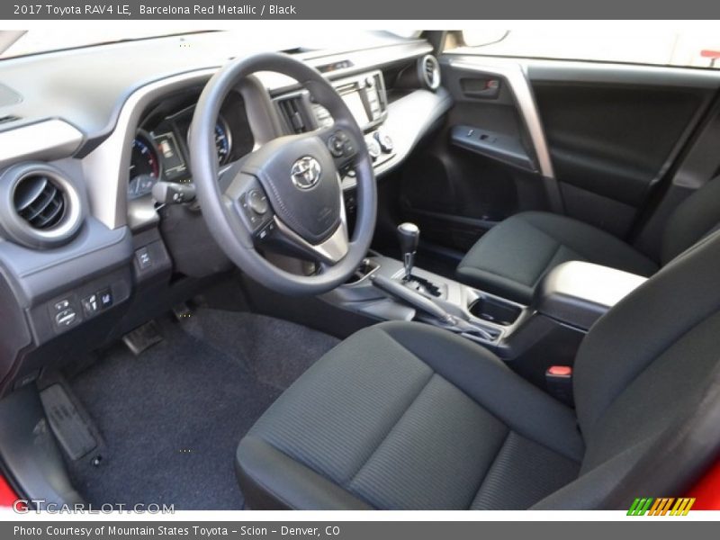 Barcelona Red Metallic / Black 2017 Toyota RAV4 LE