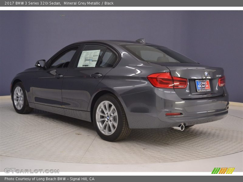Mineral Grey Metallic / Black 2017 BMW 3 Series 320i Sedan