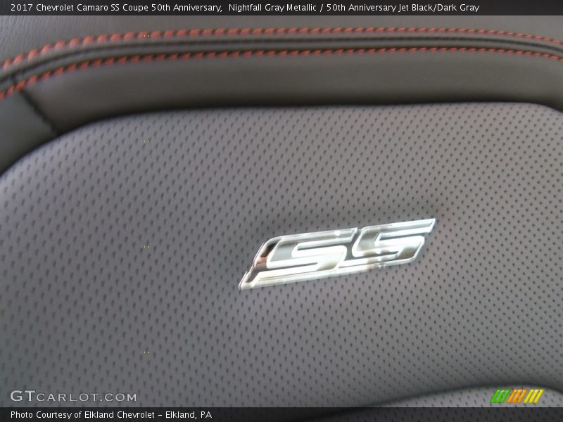 Nightfall Gray Metallic / 50th Anniversary Jet Black/Dark Gray 2017 Chevrolet Camaro SS Coupe 50th Anniversary