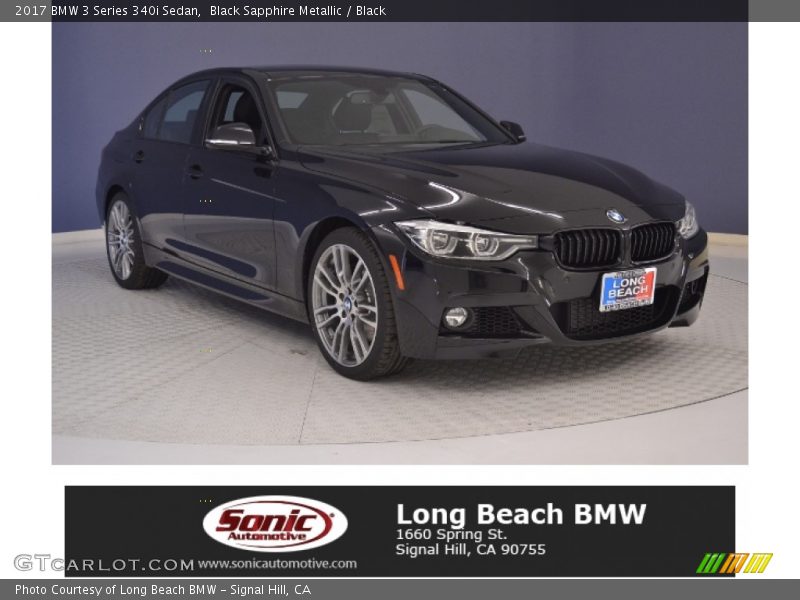 Black Sapphire Metallic / Black 2017 BMW 3 Series 340i Sedan