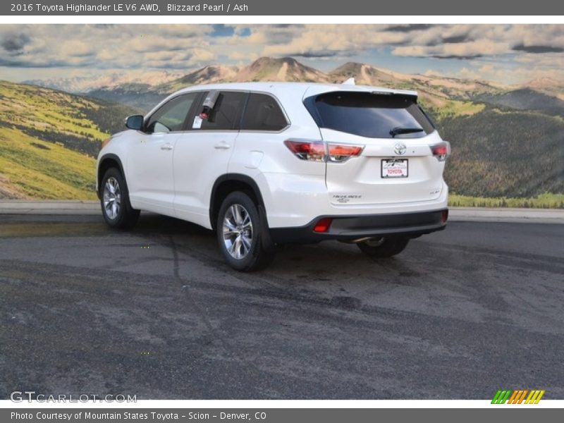 Blizzard Pearl / Ash 2016 Toyota Highlander LE V6 AWD