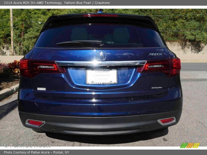 Fathom Blue Pearl / Graystone 2014 Acura MDX SH-AWD Technology