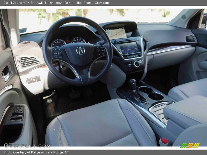 Fathom Blue Pearl / Graystone 2014 Acura MDX SH-AWD Technology