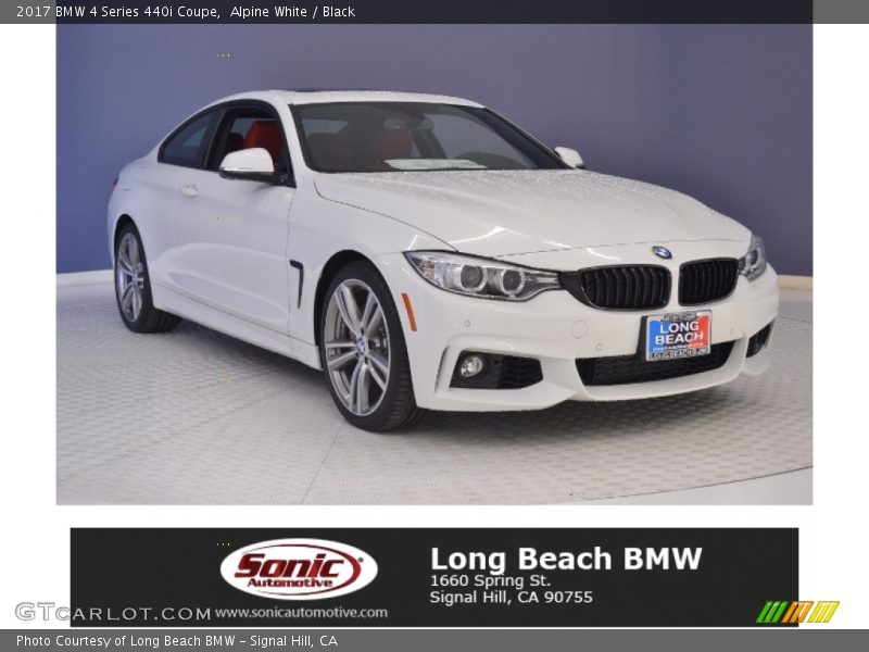 Alpine White / Black 2017 BMW 4 Series 440i Coupe