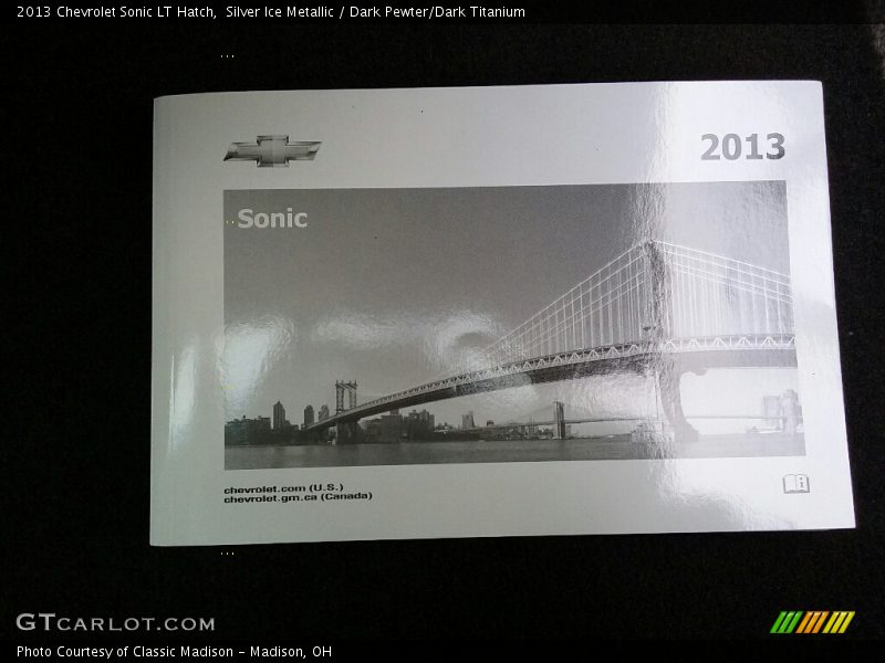 Silver Ice Metallic / Dark Pewter/Dark Titanium 2013 Chevrolet Sonic LT Hatch