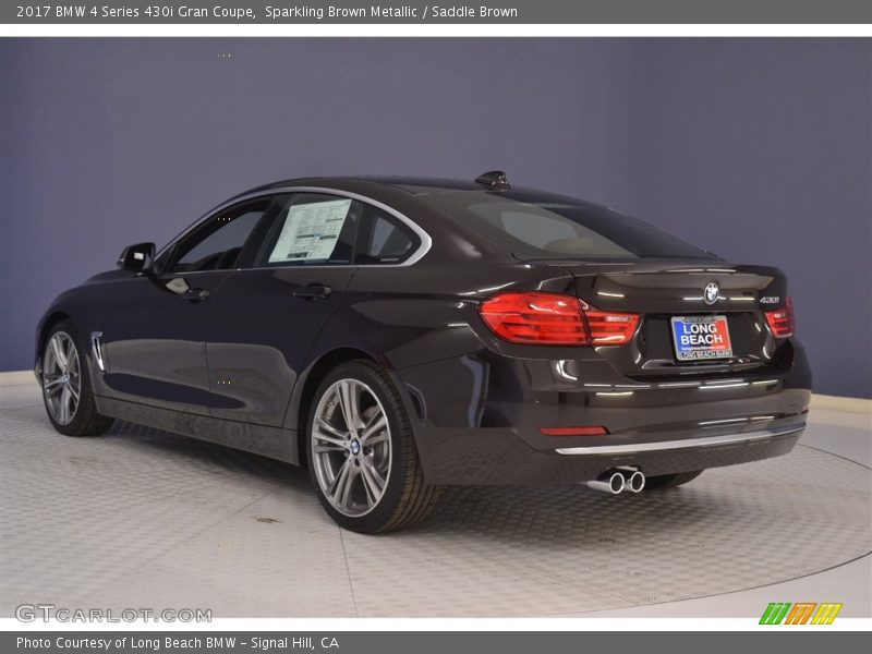 Sparkling Brown Metallic / Saddle Brown 2017 BMW 4 Series 430i Gran Coupe