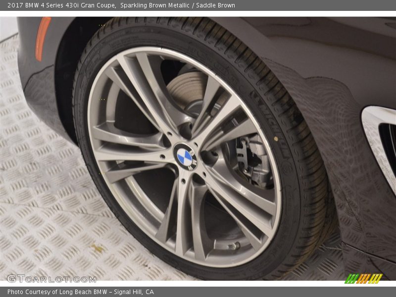 Sparkling Brown Metallic / Saddle Brown 2017 BMW 4 Series 430i Gran Coupe