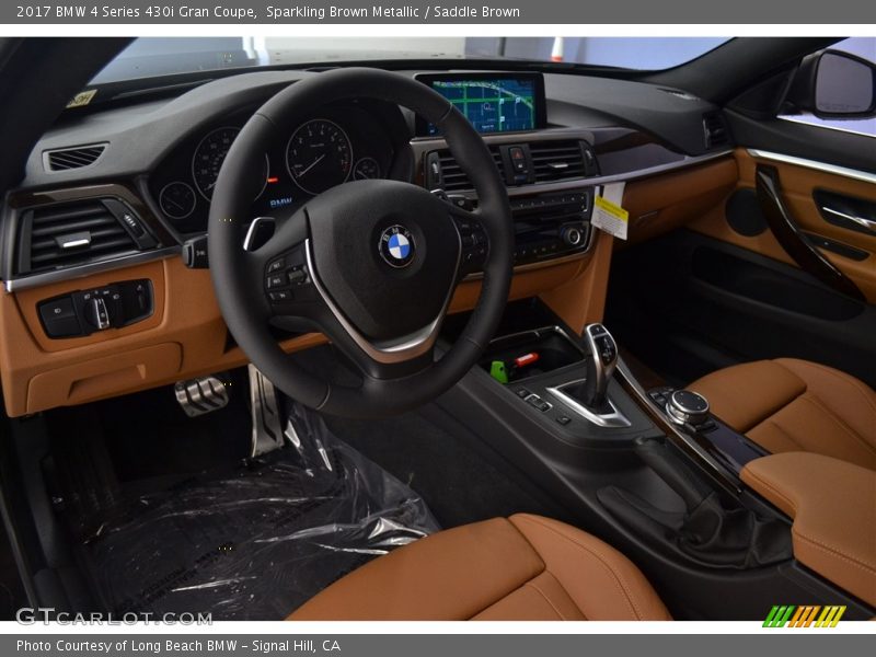 Sparkling Brown Metallic / Saddle Brown 2017 BMW 4 Series 430i Gran Coupe