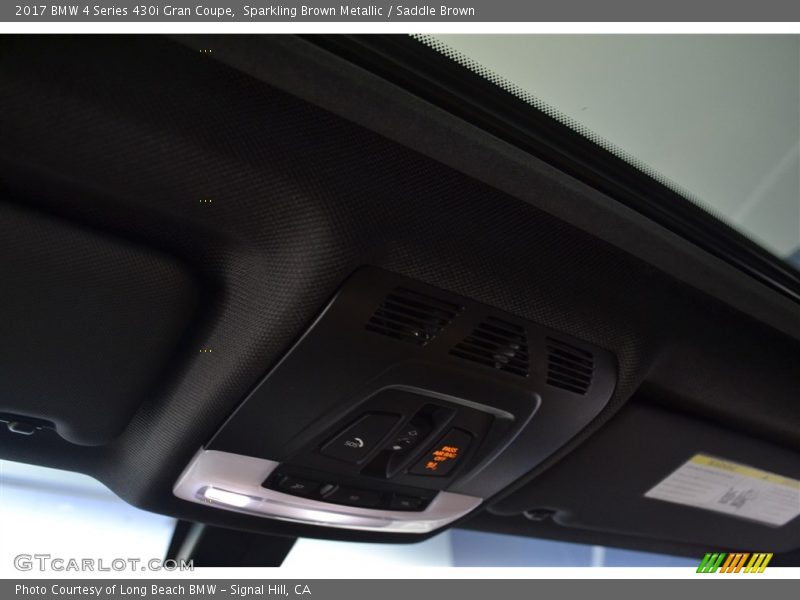 Sparkling Brown Metallic / Saddle Brown 2017 BMW 4 Series 430i Gran Coupe