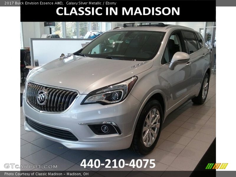 Galaxy Silver Metallic / Ebony 2017 Buick Envision Essence AWD