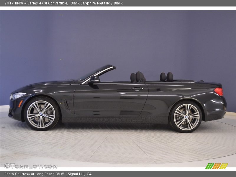 Black Sapphire Metallic / Black 2017 BMW 4 Series 440i Convertible