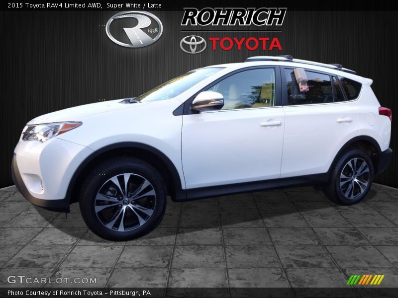 Super White / Latte 2015 Toyota RAV4 Limited AWD